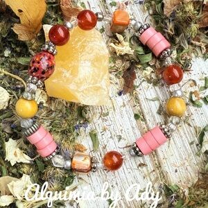 CARNELIAN STACKABLE STATEMENT BRACELET